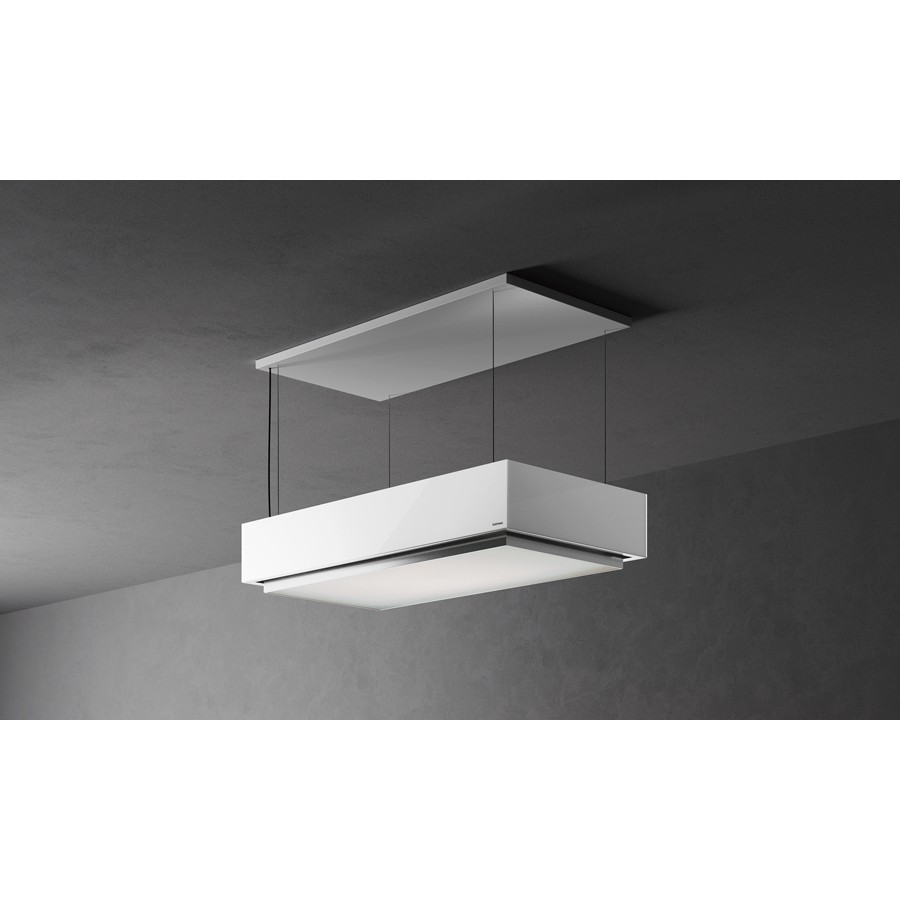 additioanl image for  Falmec Levante Island Hood White Glass 