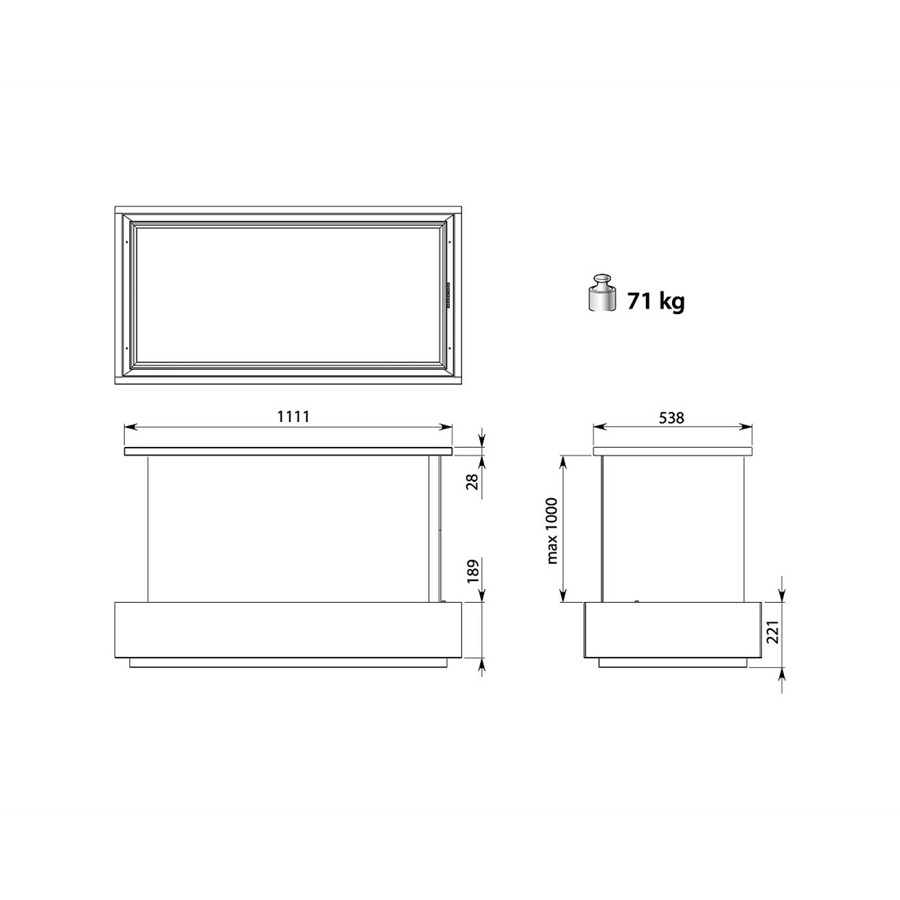 additioanl image for  Falmec Levante Island 120 cm Light Grey 