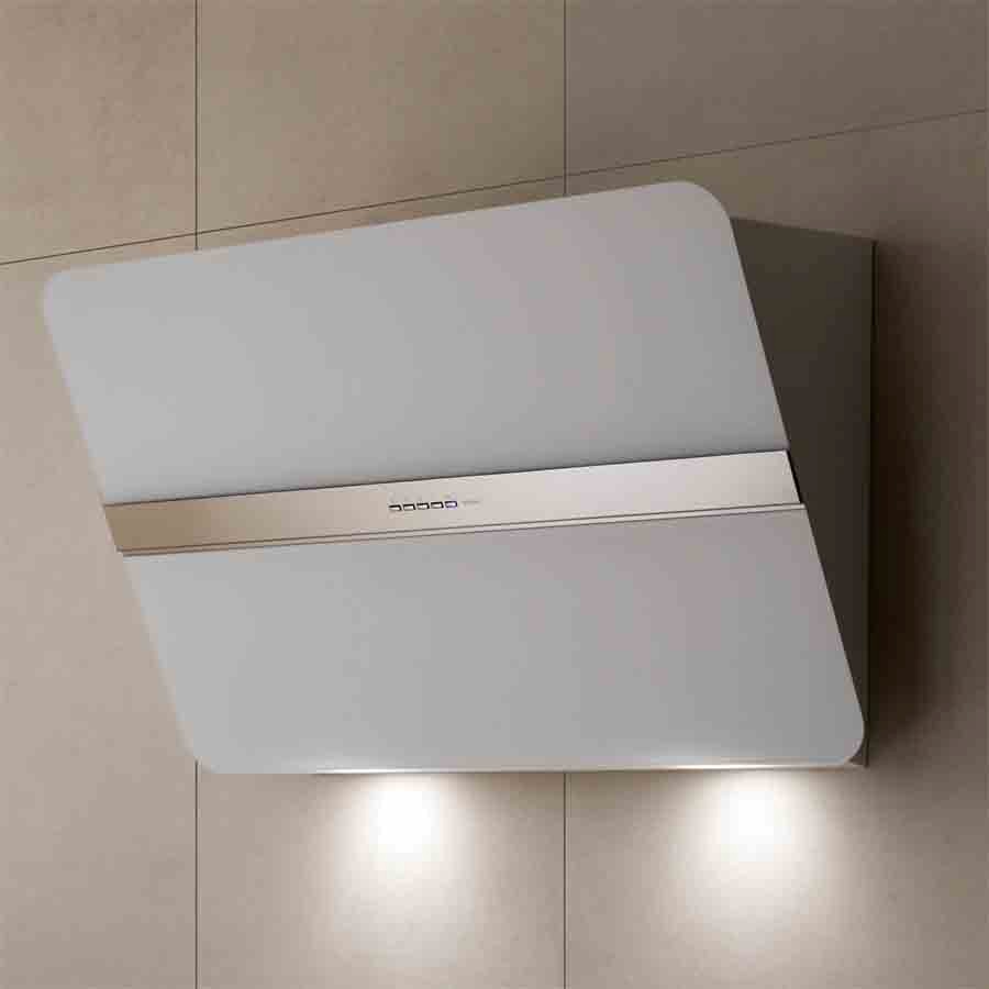 additioanl image for  Falmec Hood Flipper White Glass 85 cm 