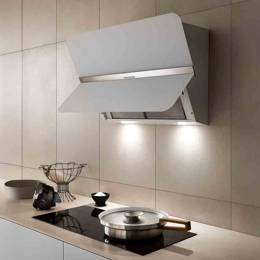 additioanl image for  Falmec Hood Flipper White Glass 85 cm 