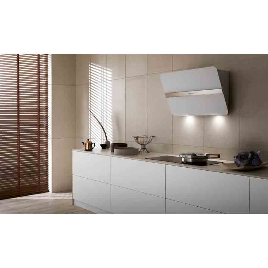 additioanl image for  Falmec Hood Flipper White Glass 85 cm 