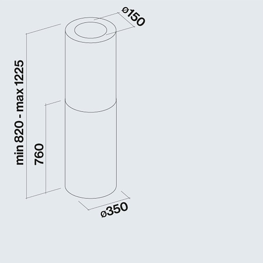 additioanl image for  Falmec Island Hood 35cm White 800 m3/h 
