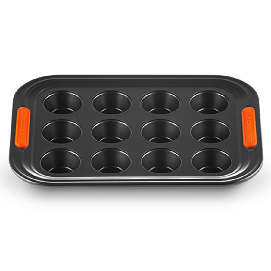 additioanl image for  Le Creuset 12 Mini-Cup Muffin Black Tray 