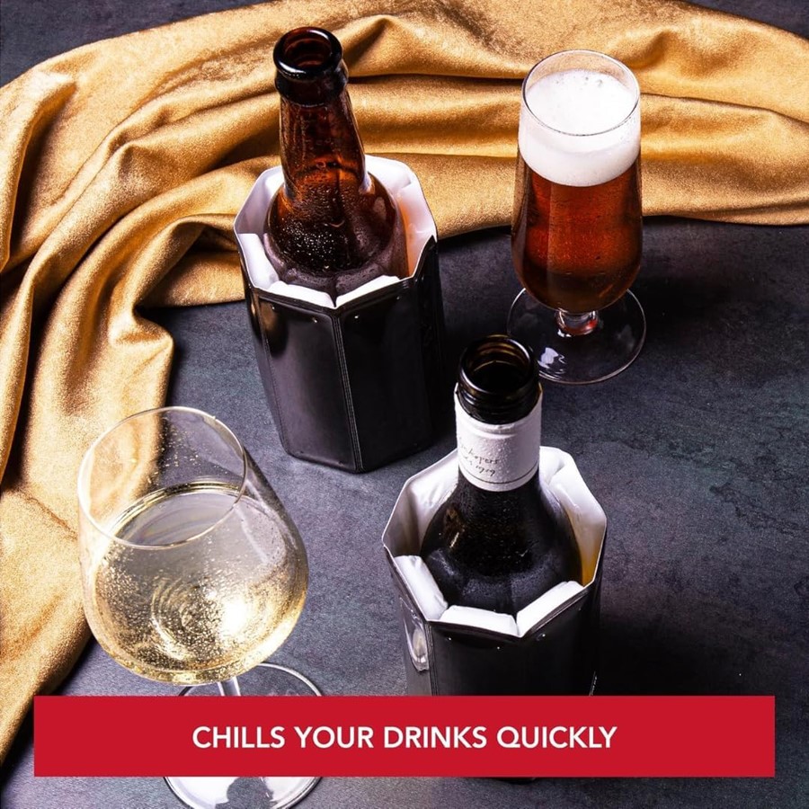 additioanl image for  Vacuvin Beer Cooler Sleeve Black