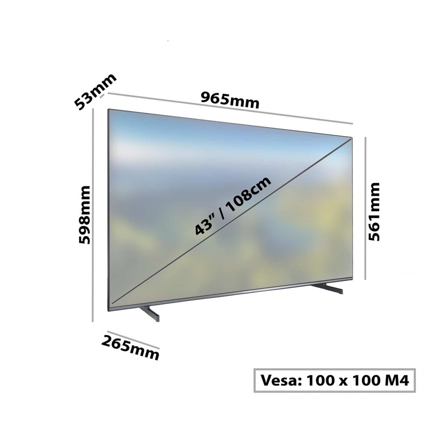additioanl image for  Daewoo TV 43 in 4K HDR Google Android 