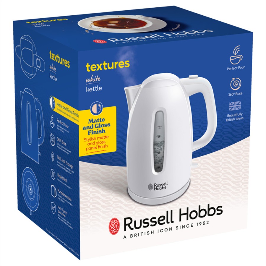 additioanl image for  Russell Hobbs Kettle Texture White 