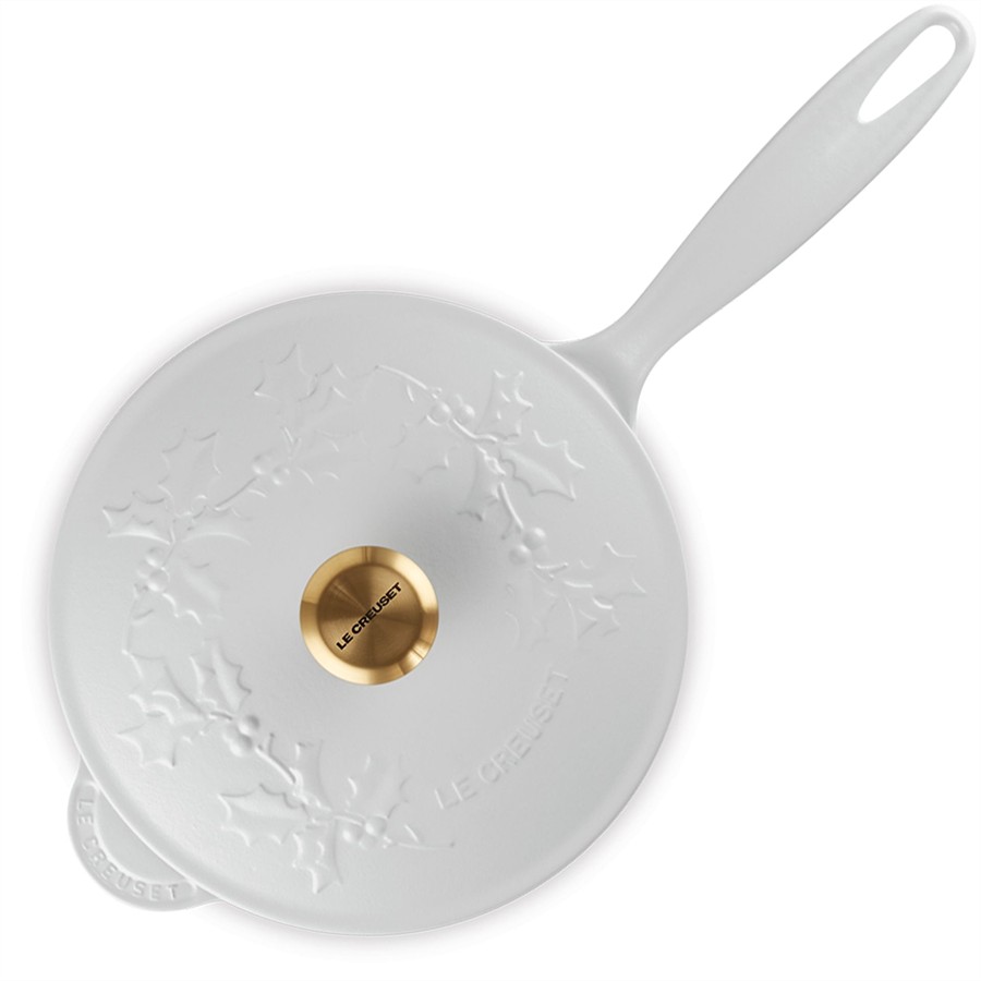 additioanl image for  Le Creuset Holly Saucier Pan White 21cm 