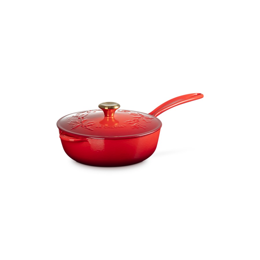 additioanl image for  Le Creuset Holly Saucier Pan Cerise 21cm 