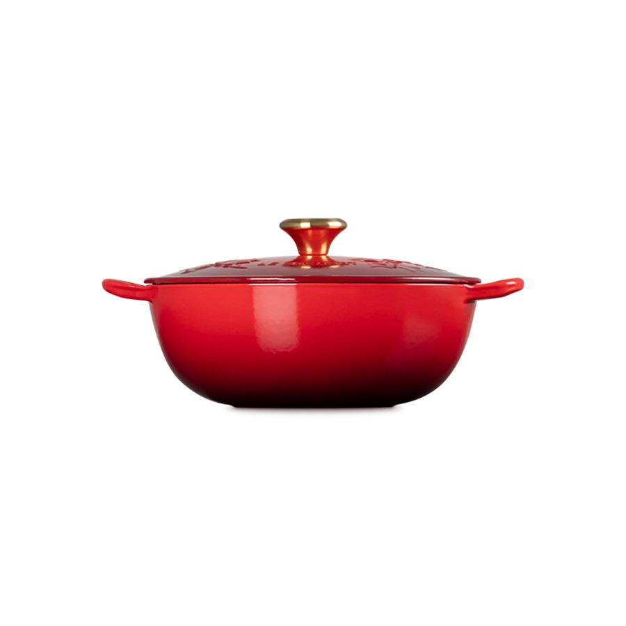 additioanl image for  Le Creuset Holly Soup Pot Cerise 26 cm 