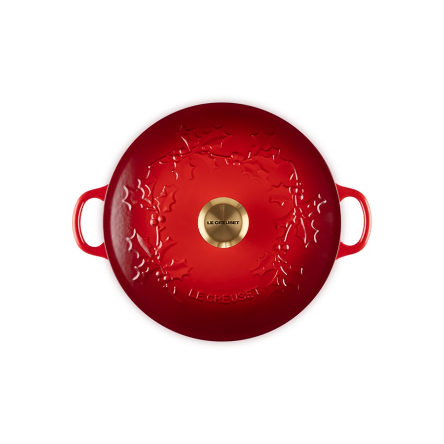 additioanl image for  Le Creuset Holly Soup Pot Cerise 26 cm 