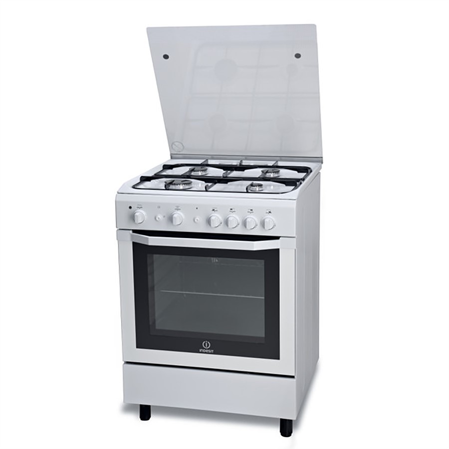 product image Indesit Cooker Gas White 60 x 60 cms H 85.0cm x W 60.0cm x D 60.0cm
