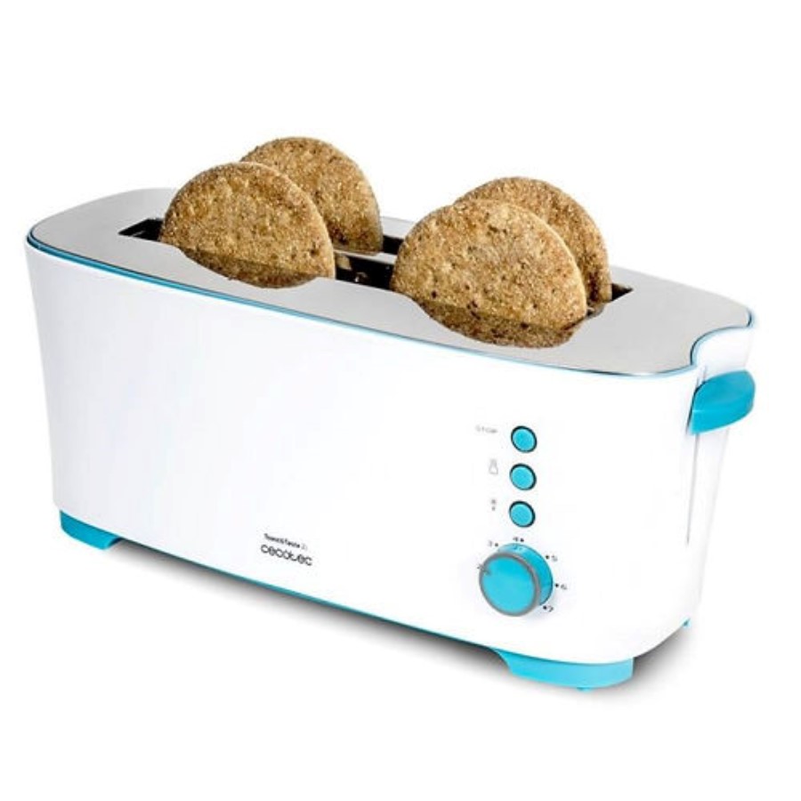 product image Cecotec Toaster 2 Long Slice White/Blue 
