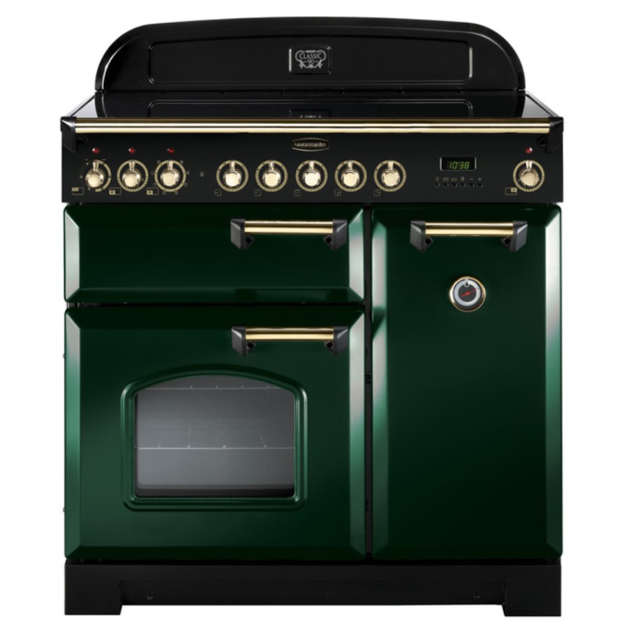 product image RangeM Class DL 90 CER. Green Brass H 90.5/93.0 cm x W 90.0 cm x D 60.8 cm