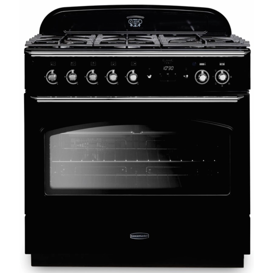 product image RangeM Class FX 90 cm DF Black/Chrome H 90.7 / 93.0 cm x W 90.0 cm x D 60.8 cm