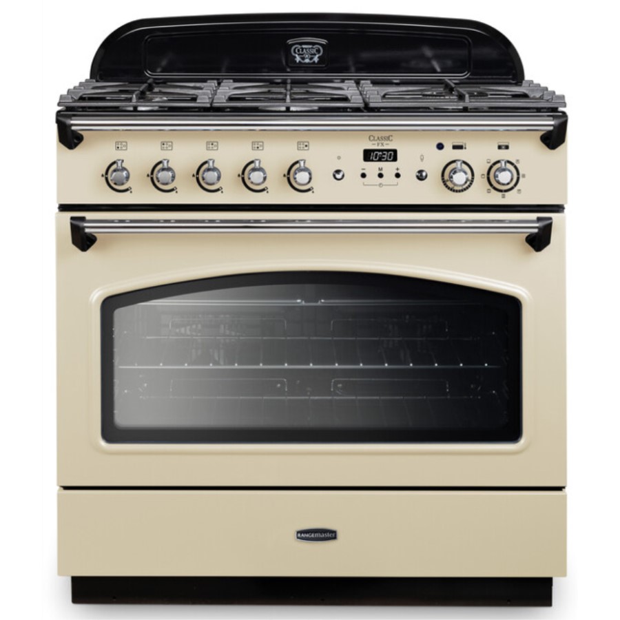 product image RangeM Class FX 90 cm DF Cream GB/IE H 90.9/93.0 cm x W 90.0 cm x D 60.8 cm