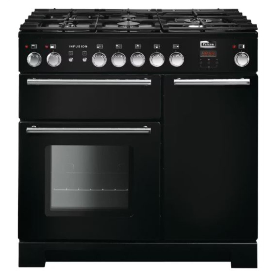 product image RangeM Infusion 90 DF Cooker Black H 93.00 cm x W 90.00 cm x D 65.20 cm