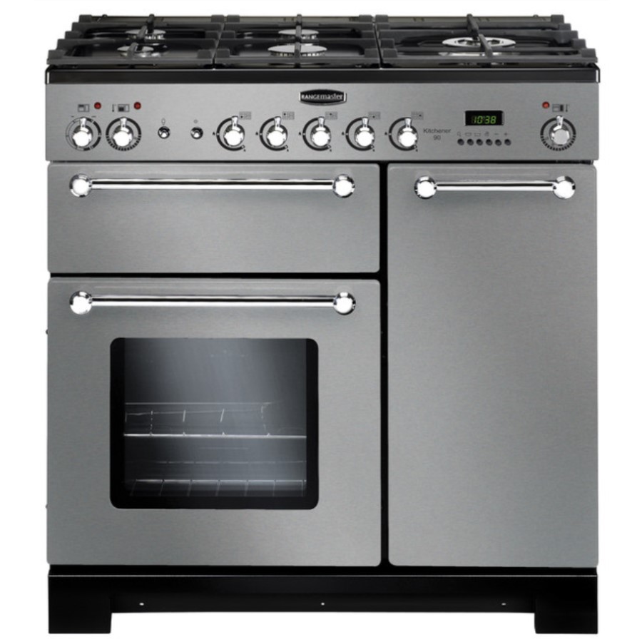 product image RangeM Kitchener 90 NG St/St Chrome H 90.5 / 93.0 cm x W 90.0 cm x D 60.4 cm