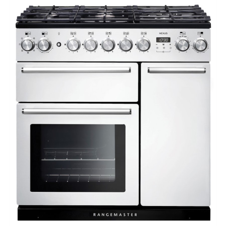 product image RangeM Nexus 90 DF White Chrome H 90.5 / 93.0 cm x W 90.0 cm x D 60.8 cm