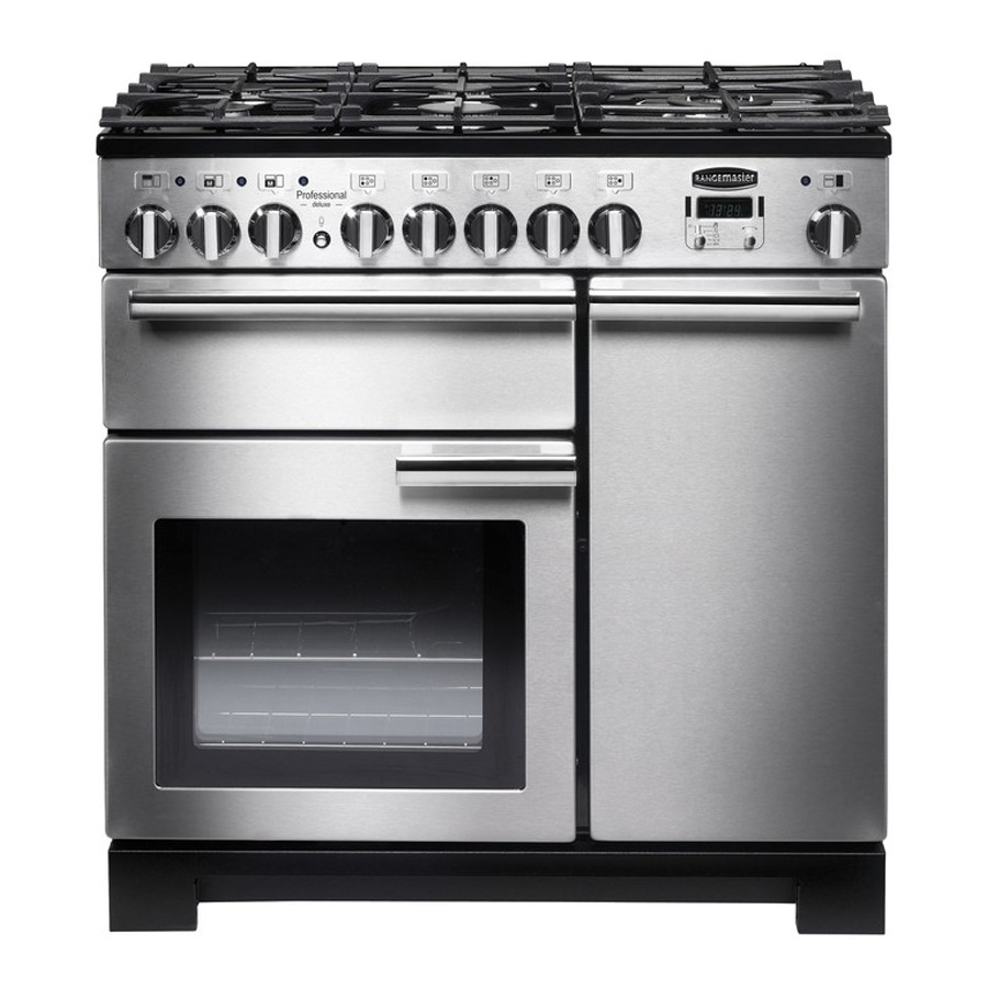 product image RangeM Professional DL 90 DF St/Steel H 90.5/93.0cm x D 64.9cm x W 90.0cm