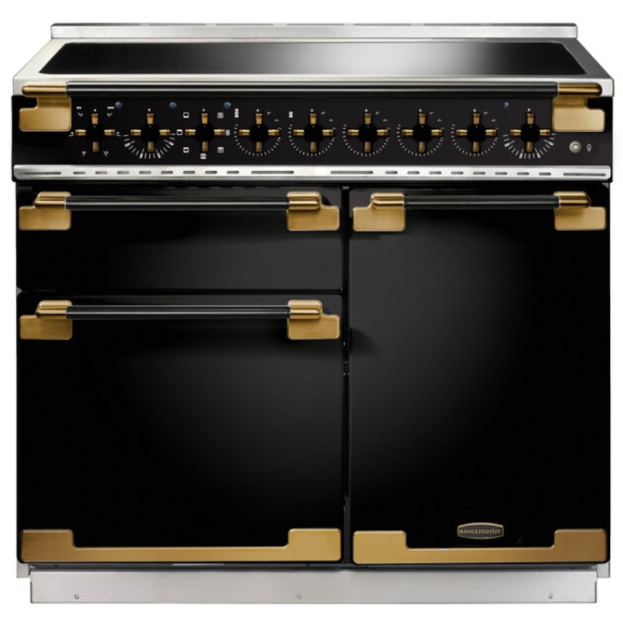 product image RangeM Elise 100 IND. Glosss Black H 91.0 / 93.5 cm x W 99.4 cm x D 60.0 cm