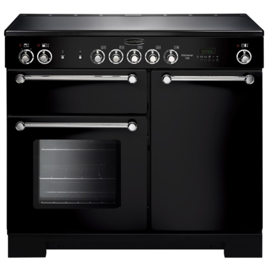 product image RangeM Kitchener 100 CER. Black Chrome H 90.5 / 93.0 cm x W 99.4 cm x D 60.4 cm