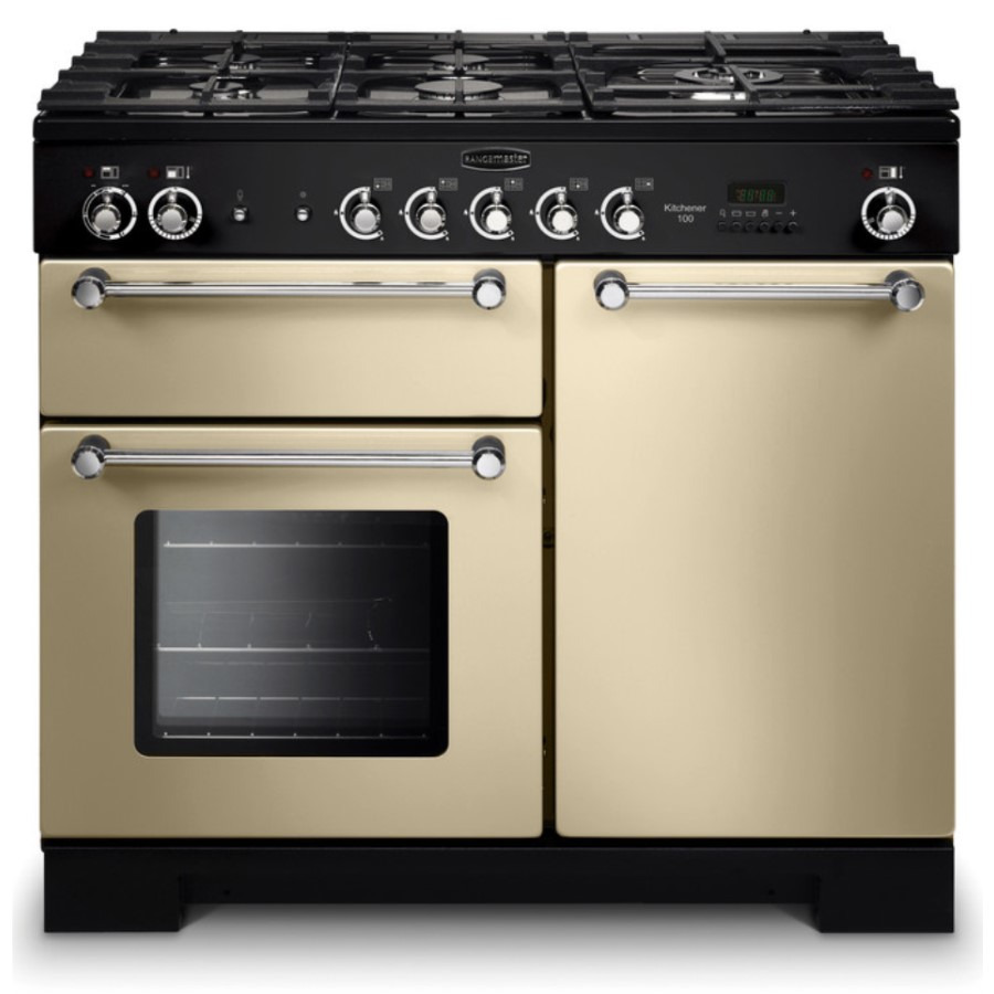 product image RangeM Kitchener 100 NG Cream Chrome H 90.5 / 93.0 cm x W 99.4 cm x D 60.4 cm