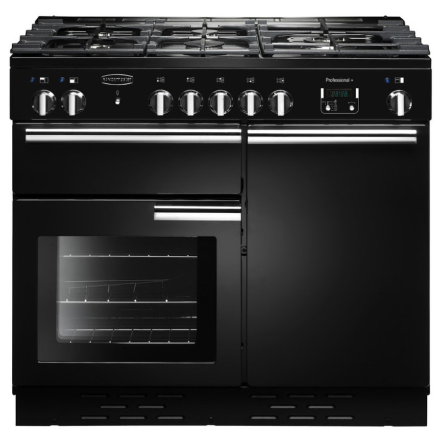 product image RangeM Professional Plus 100 DF Black H 90.50 / 93.00 cm x W 99.40 cm x D 60.40 cm