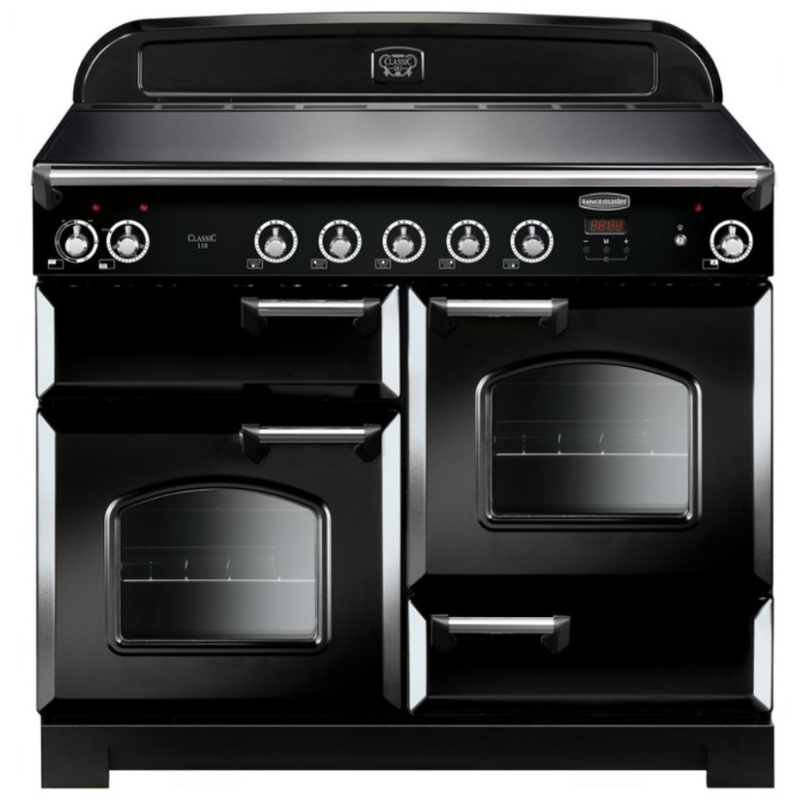 product image RangeM Class 110 Induction Black Chrome H 90.5/93.0 cm x W 110.0 cm x D 60.8 cm