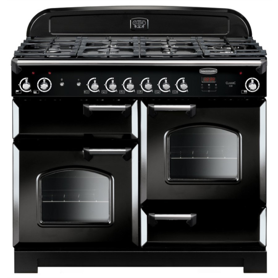 product image RangeM Class 110 NG Black Chrome H 90.5/93.0 cm x W 109.2 cm x D 60.8 cm