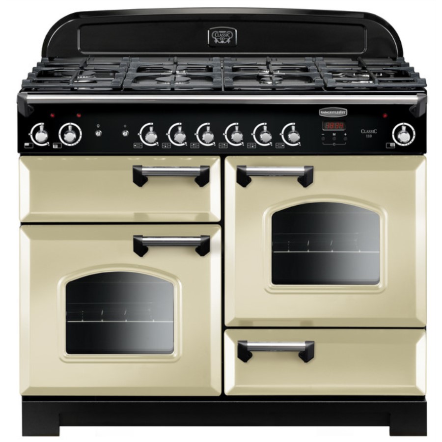 product image RangeM Class 110 NG Cream Chrome H 90.5/93.0 cm x W 109.2 cm x D 60.8 cm