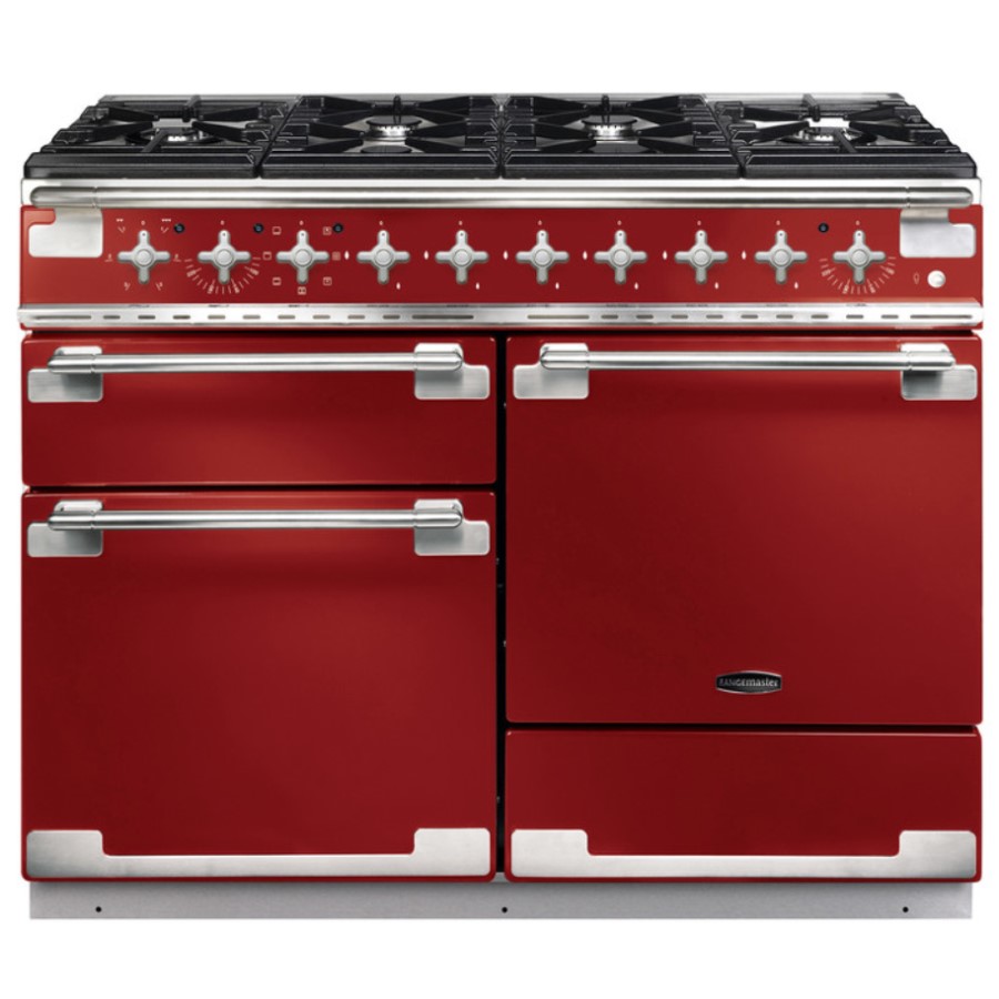 product image RangeM Elise 110 DF Cherry Red H 91.0 / 93.5 cm x W 109.2 cm x D 59.8 cm