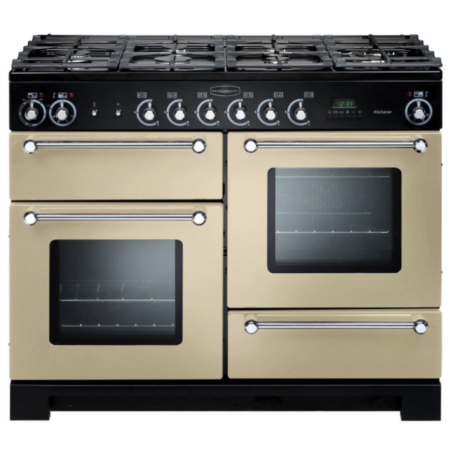 product image RangeM Kitchener 110 DF Cream Chrome H 90.50 / 93.00 cm x W 109.20 cm x D 60.40 cm
