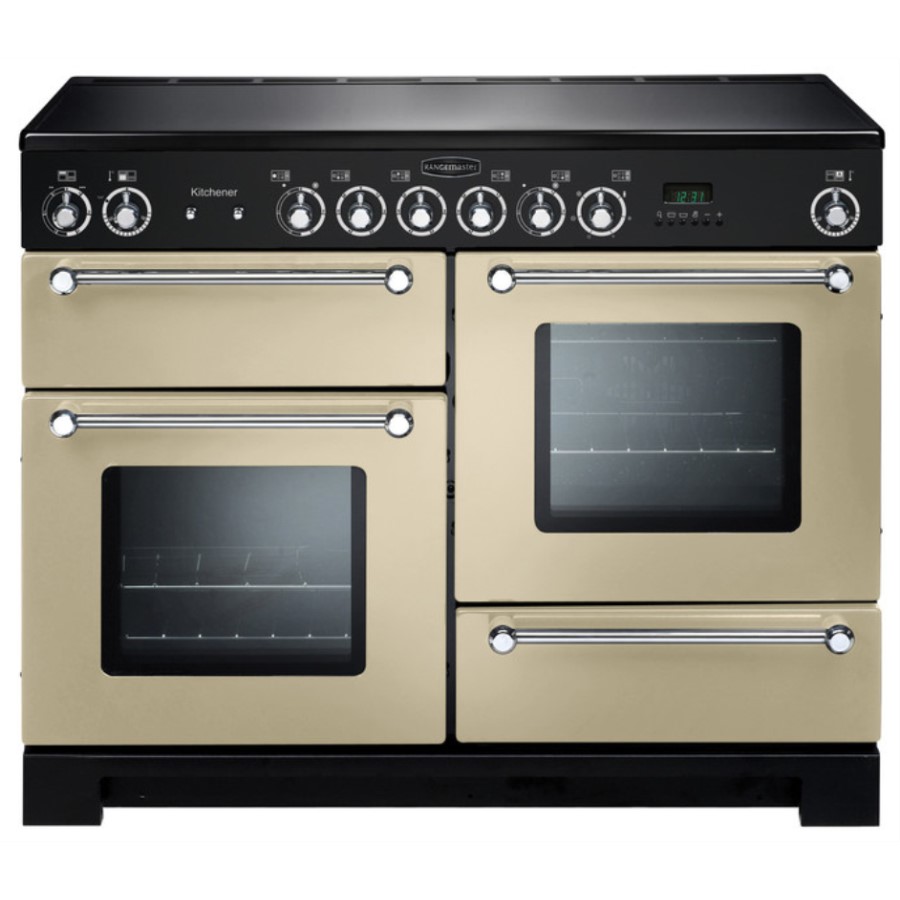 product image RangeM Kitchener 110 CER. Cream Chrome H 90.5 / 93.0 cm x W 110.0 cm x D 60.8 cm