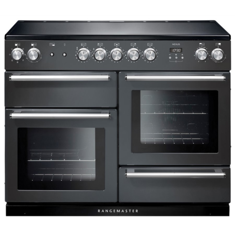 product image RangeM Nexus 110 IND. Slate Chrome H 90.5 / 93.0 cm x W 110.0 cm x D 60.8 cm