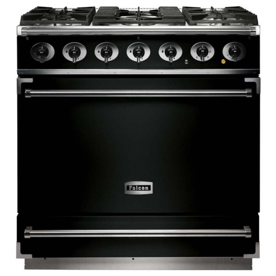 product image Falcon 900S DF Black Chrome EU 87380 H 91.2 / 93.7 cm x W 90.0 cm x D 60.0 cm