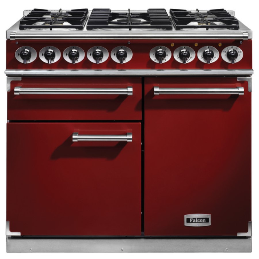 product image Falcon 1000 DX DF Cherry Red Nick. 98710 H 91.2 / 93.7 cm x W 99.0 cm x D 60.0 cm