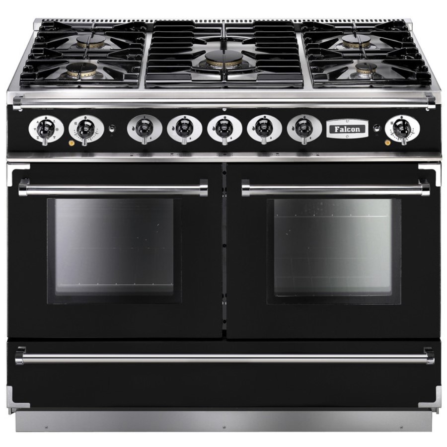 product image RangeM Continental 1092 DF Blk Chrome EU H 91.2 / 93.7 cm x W 109.2 cm x D 60.0 cm