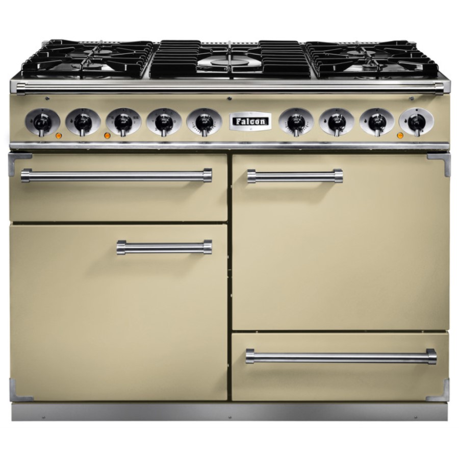 product image Falcon 1092 DX DF Cream Chrome EU 76950 H 91.2 / 93.7 cm x W 109.2 cm x D 60.0 cm