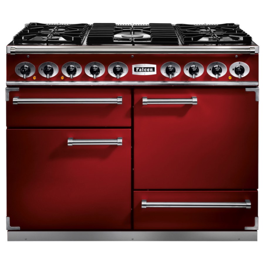 product image Falcon 1092 DX DF Cherry Red Nick. 87050 H 91.2 / 93.7 cm x W 109.2 cm x D 60.0 cm