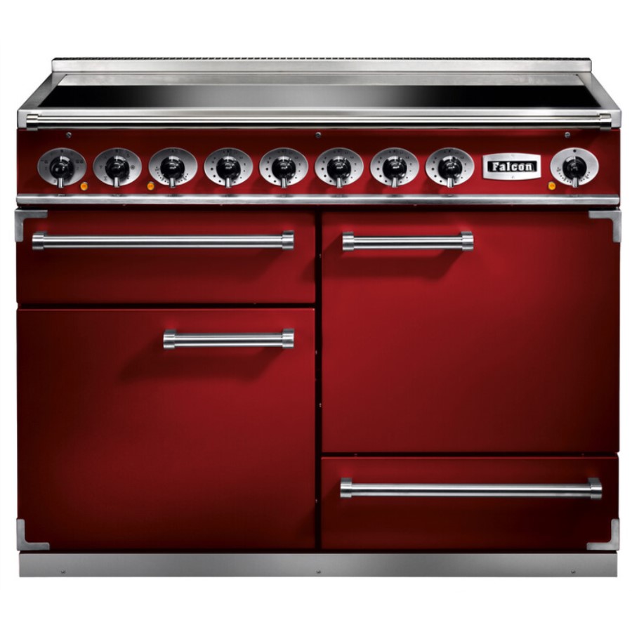 product image Falcon 1092 DX IND. Cherry Red Nickel 87 H 91.2 / 93.7 cm x W 109.2 cm x D 60.0 cm