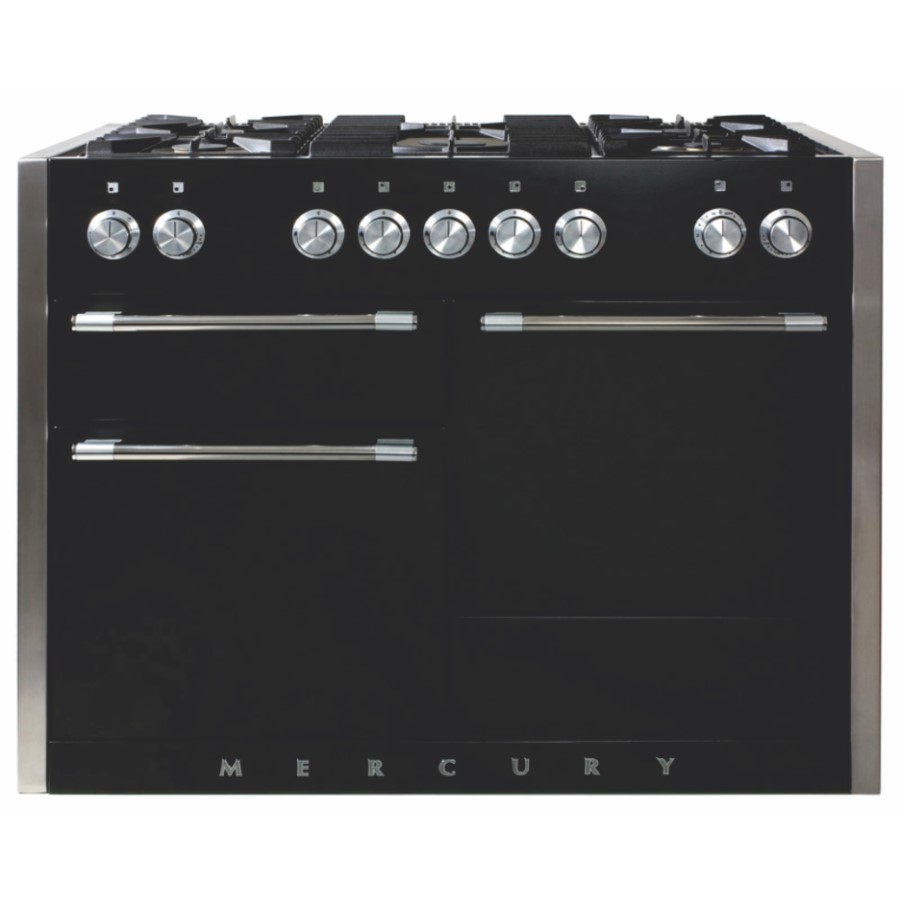 product image RangeM Mercury 1200 DF Glosss Black EU W 119.00 cm x D 70.00 cm