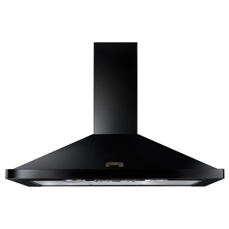 product image RangeM 90CM Hood Black Brass No Rail H 49.50/77.00 cm x W 89.8 cm x D 49.00 cm