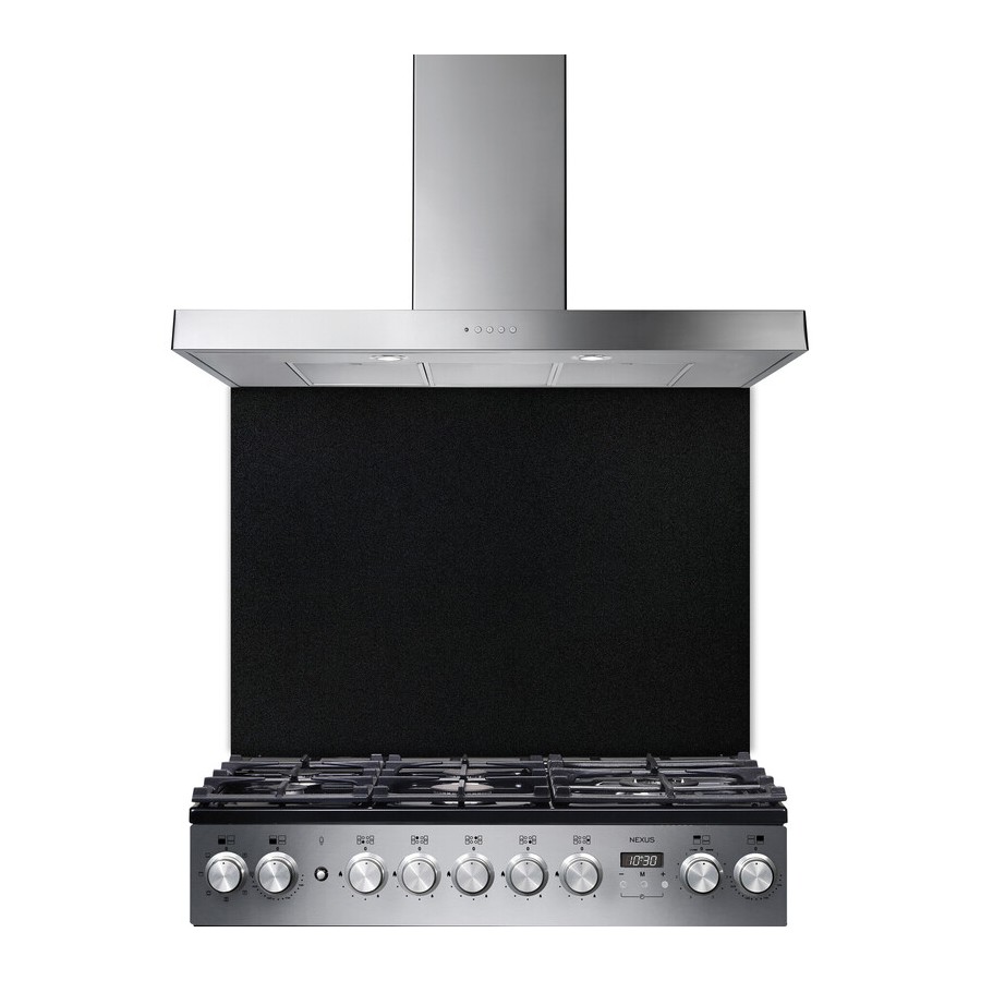 product image RangeM Universal 90CM Splashback Blk 