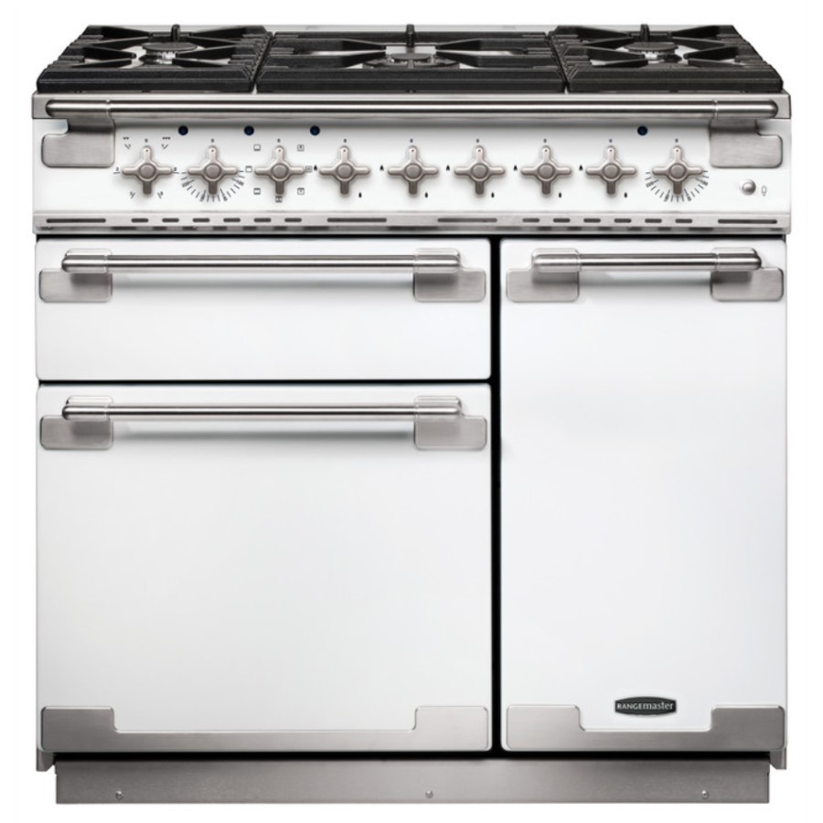 product image RangeM Elise 90 DF White H 91.0 / 93.5 cm x W 90.0 cm x D 59.8 cm