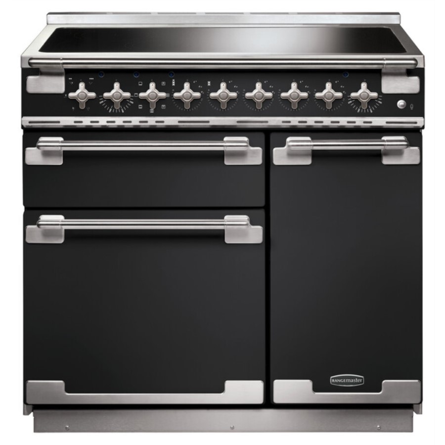 product image RangeM Elise 90 IND.  Charcoal Black H 91.0 / 93.5 cm x W 90.0 cm x D 60.0 cm