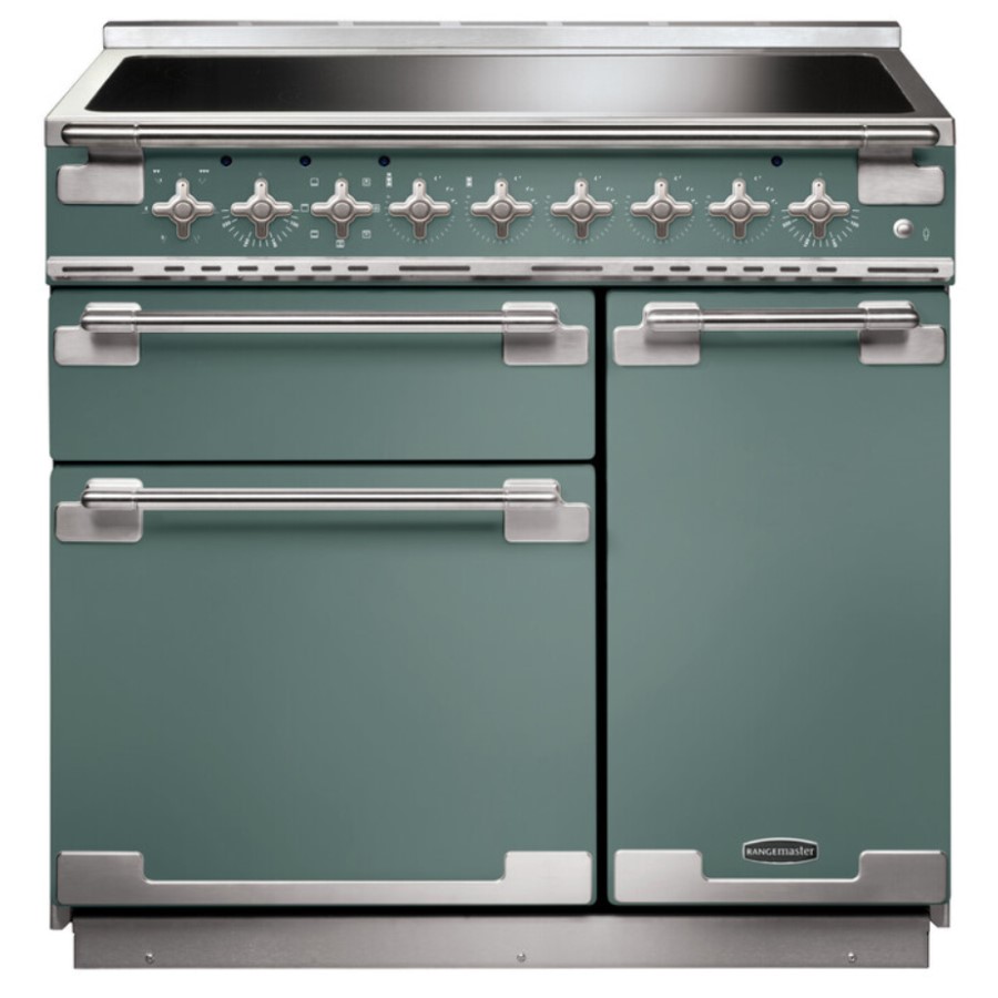 product image RangeM Elise 90 IND. Mineral Green H 91.0 / 93.5 cm x W 90.0 cm x D 60.0 cm