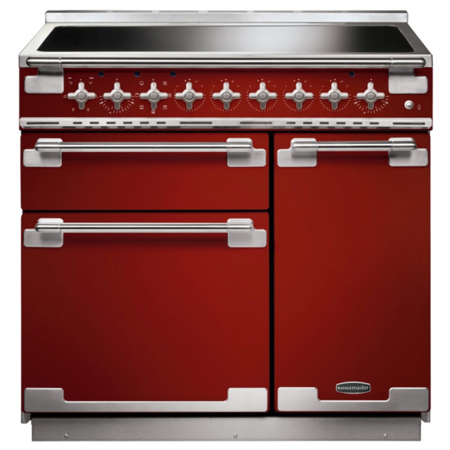 product image RangeM Elise 90 IND. Cherry Red H 91.0 / 93.5 cm x W 90.0 cm x D 60.0 cm