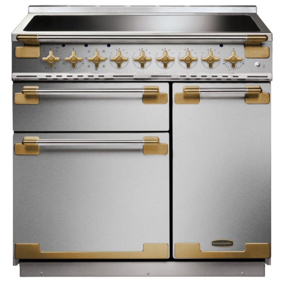 product image RangeM Elise 90 IND. St/St Antique Brs G H 91.0 / 93.5 cm x W 90.0 cm x D 60.0 cm