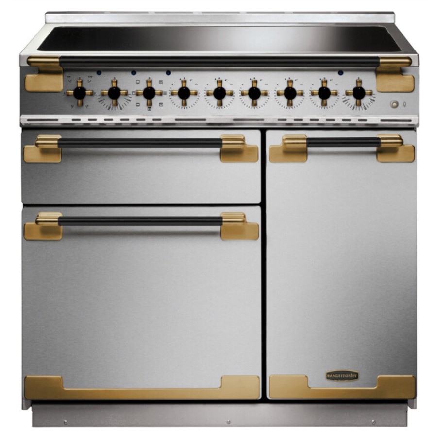 product image RangeM Elise 90 IND. St/St Blk Antique G H 91.0 / 93.5 cm x W 90.0 cm x D 60.0 cm