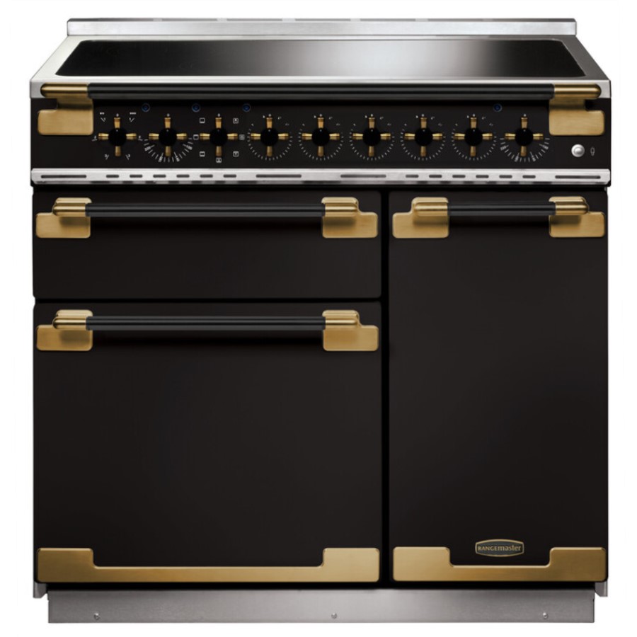 product image RangeM Elise 90 IND. GBLK Blk Antique GB H 91.0 / 93.5 cm x W 90.0 cm x D 60.0 cm